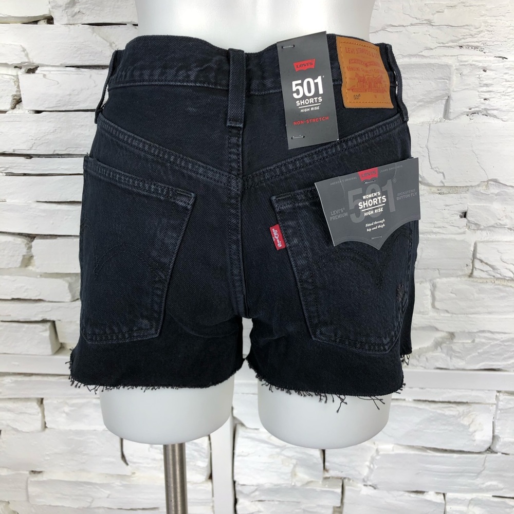 Levi’s  501s Zip Your Lip High Waisted Denim Short - Picture 6 of 7